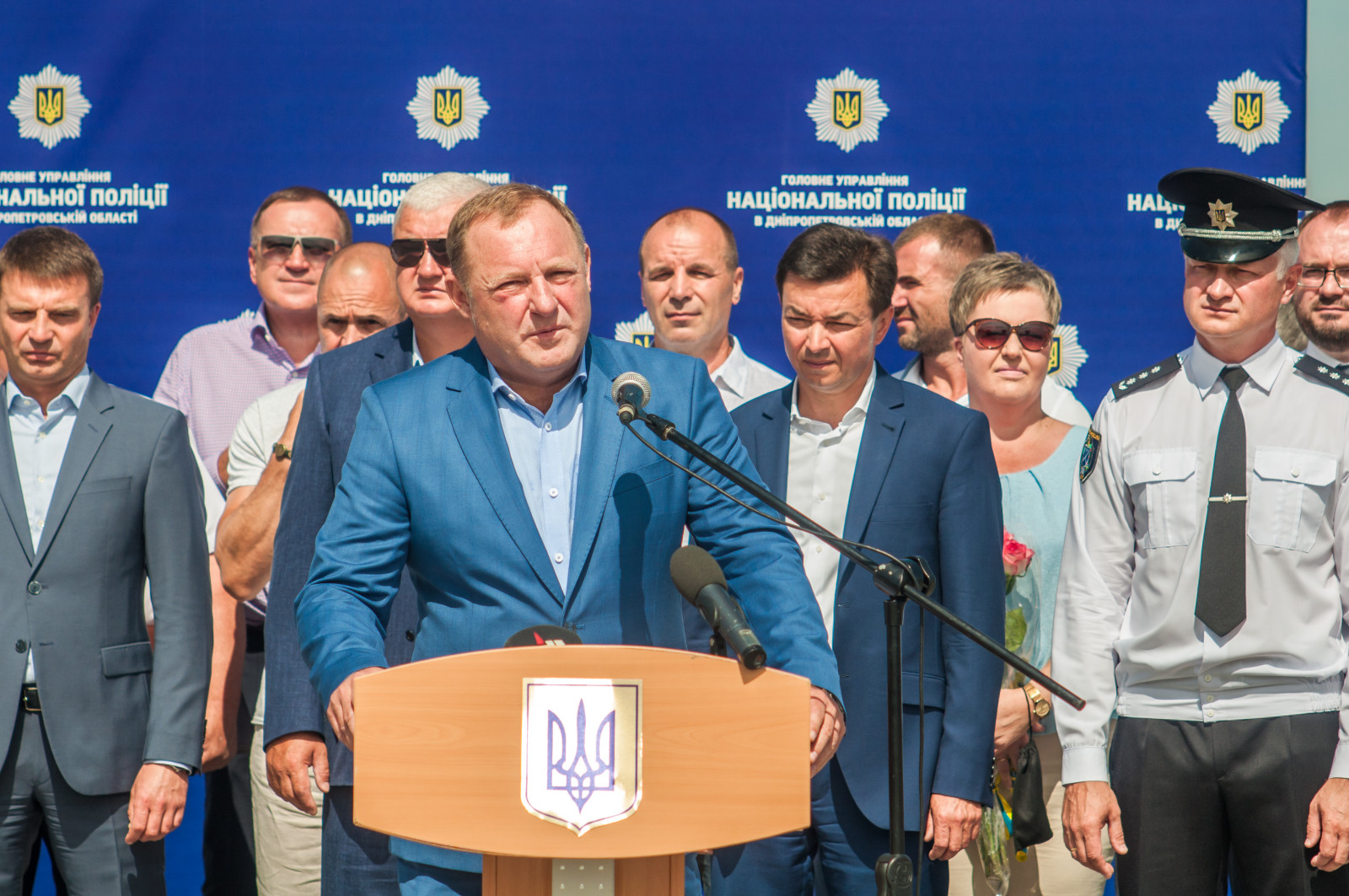 Сотрудников Нацполиции Днепра поздравили с профессиональным праздником. Новости Днепра