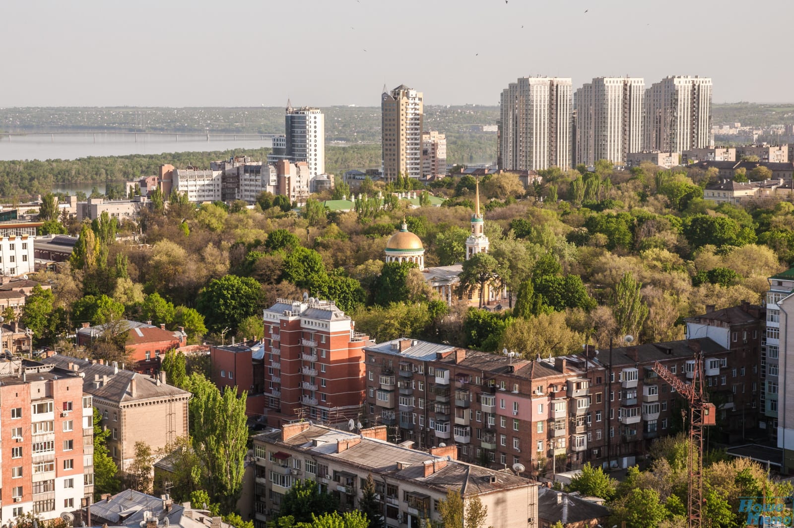 Живописный Днепр с высоты птичьего полета. новости Днепра