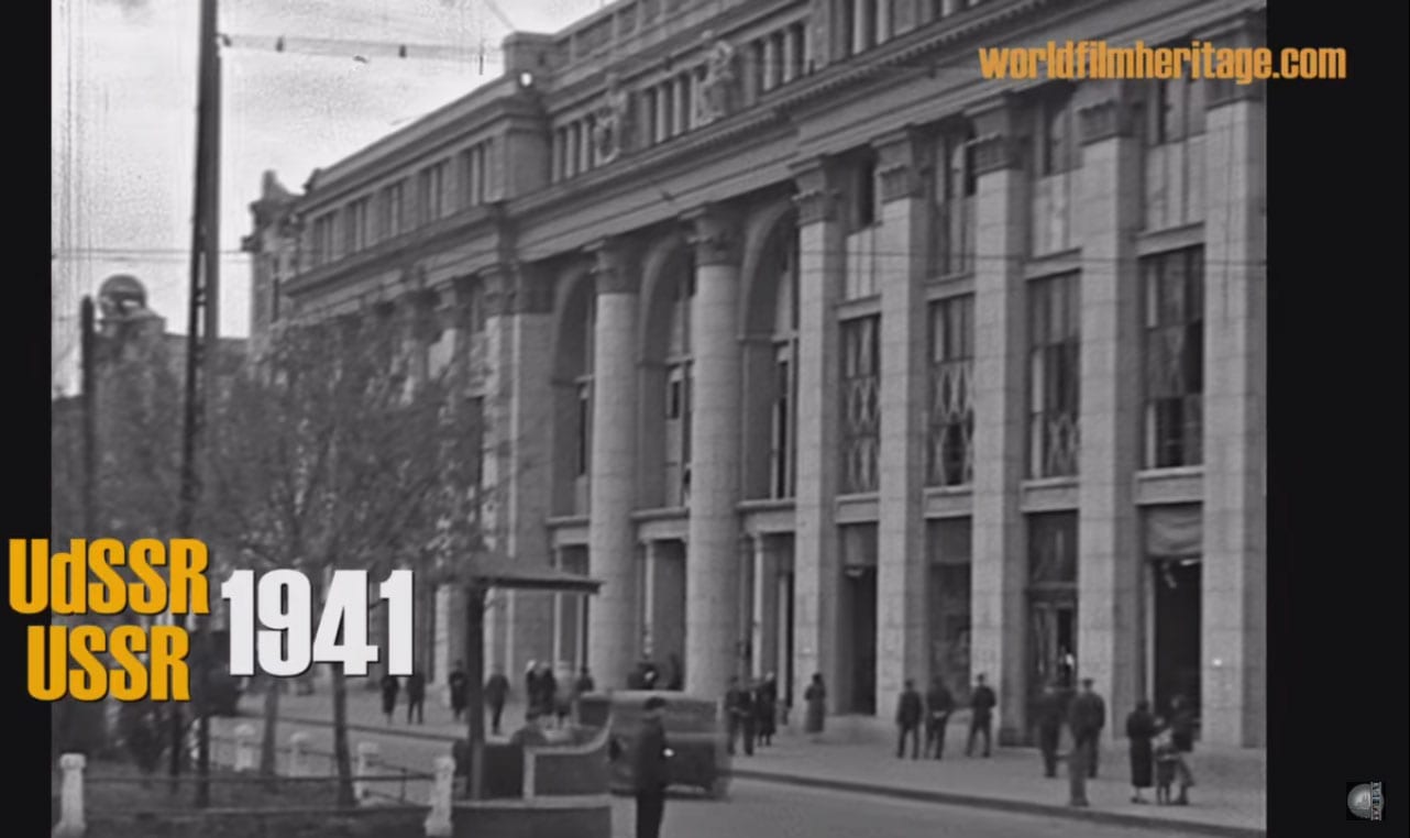 Гостиница "Спартак" и разрушенный Амурский мост: немецкие кинохроники Днепра в 1941. Новости Днепра