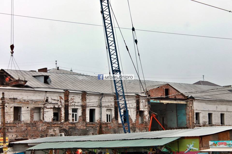 Краны и "туннель" для людей: в центре Днепра реконструируют фабрику времен Империи (Фото). Новости Днепра