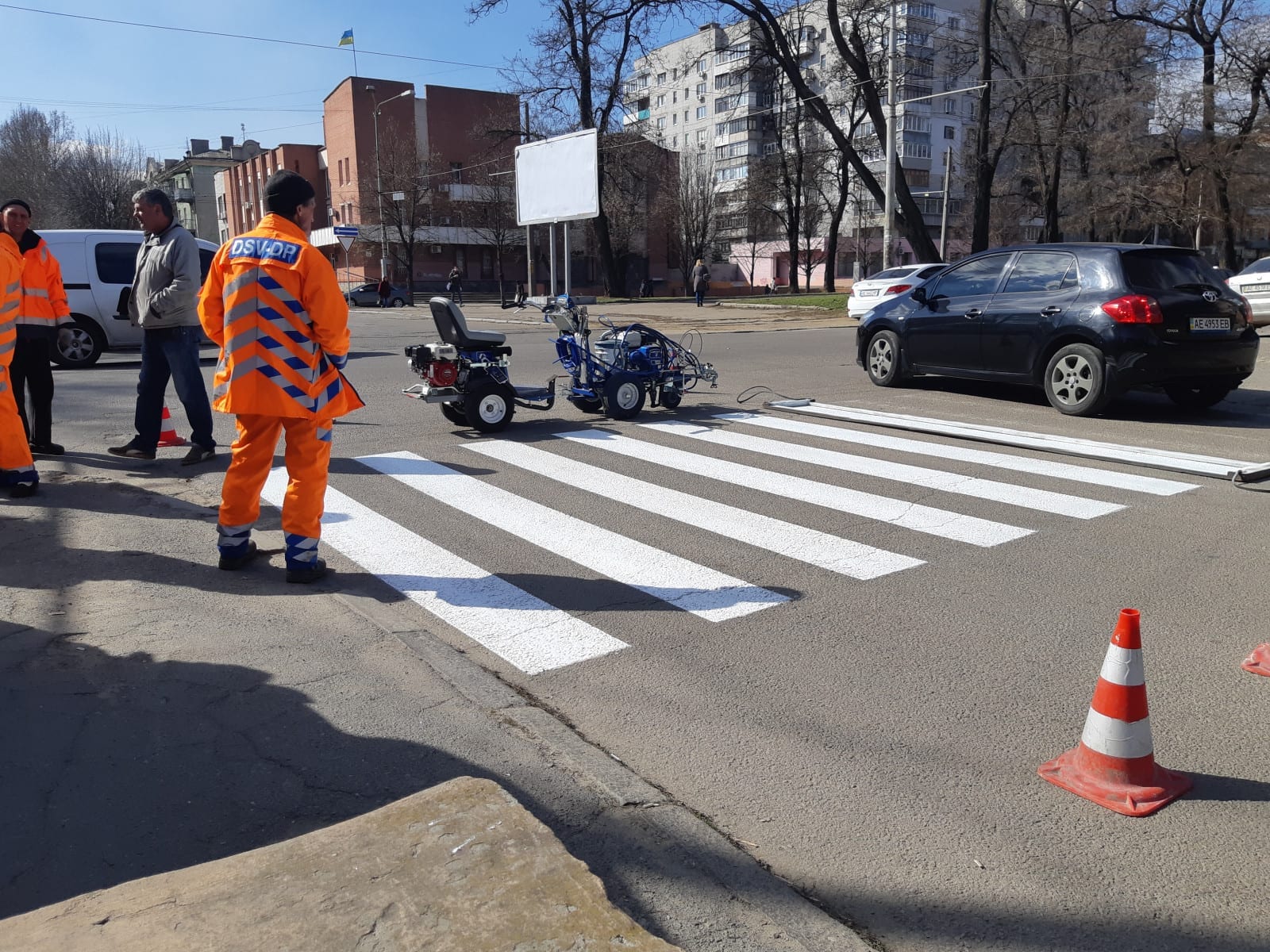 Движение по проспекту Пушкина в Днепре затруднено: ведутся дорожные работы. Новости Днепра