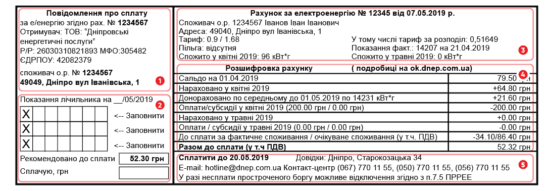 В ДТЭК сделали важное заявление по майским платежкам за свет. Новости Днепра