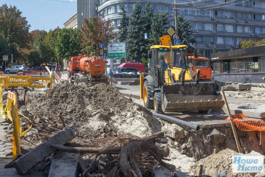 В Днепре активно идет реконструкция ул. Короленко. Новости Днепра