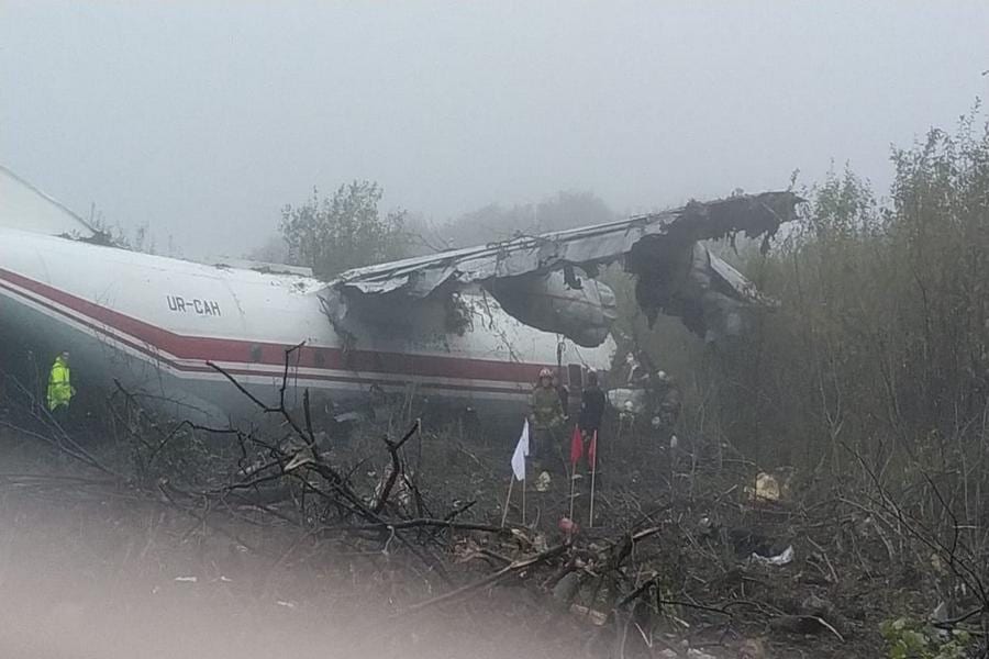 Авиакатастрофа во Львове: упал самолёт АН-12. Новости Днепра