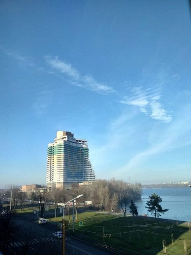 В Днепре «исчезла» гостиница «Парус» (Фото)