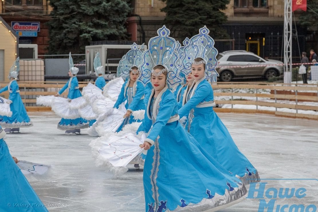 В Днепра произошло очаровательное открытие катка. Новости Днепра