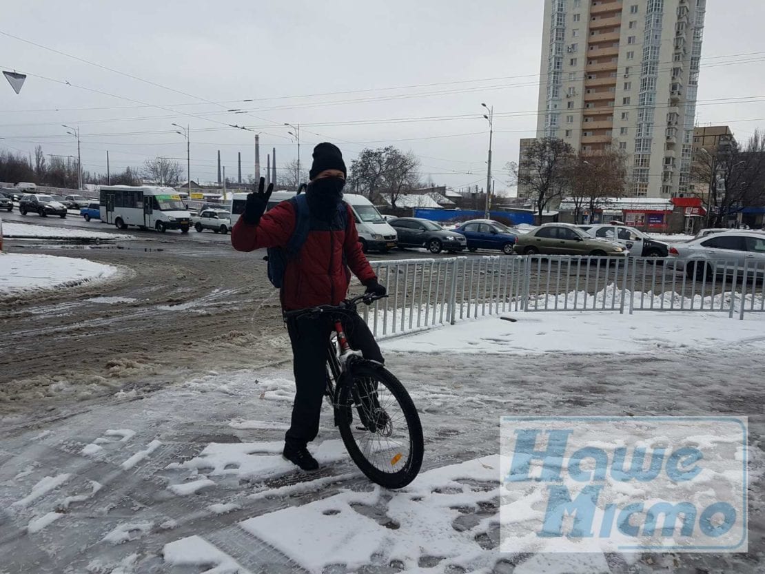 В Днепре первый снег решил не задерживаться. Новости Днепра