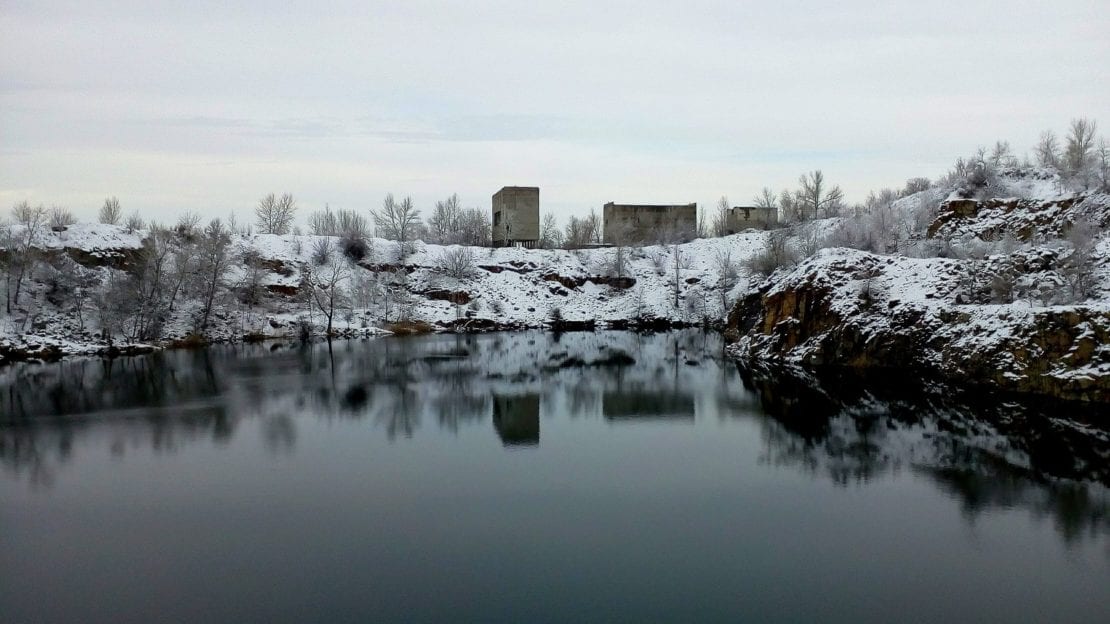 Как выглядит Таромский карьер зимой (Фото). Новости Днепра