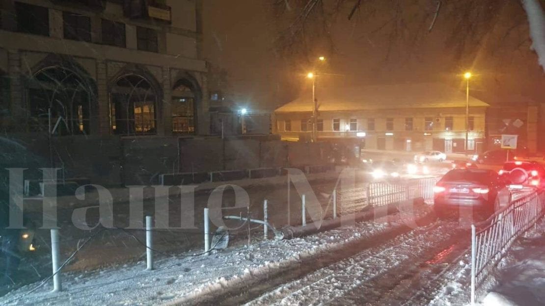 Днепр в эпицентре снежной бури (Фото, видео). Новости Днепра