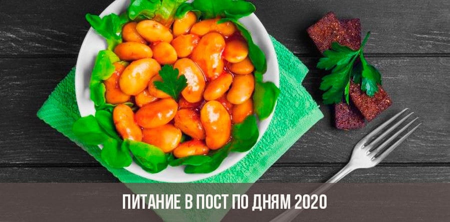 Великий Пост 2020 меню по дням | Наше Місто