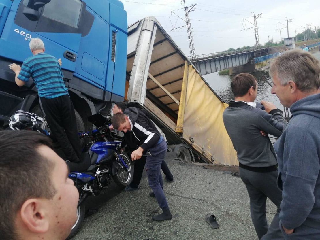 В Днепропетровской области рухнул мост | Алексеевка | Никополь |