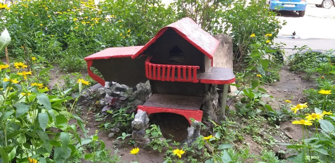 На ж/м Левобережный-3 появился роскошный кошкин дом (Фото)