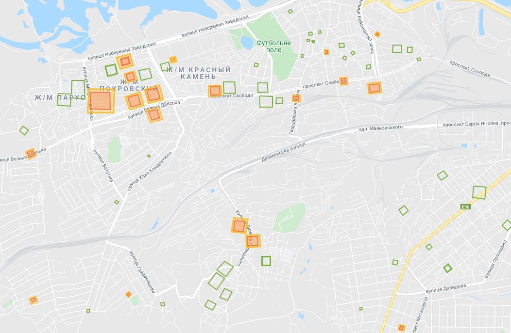 Карта коронавируса в Днепре: на каких жилмассивах больше всего инфицированных