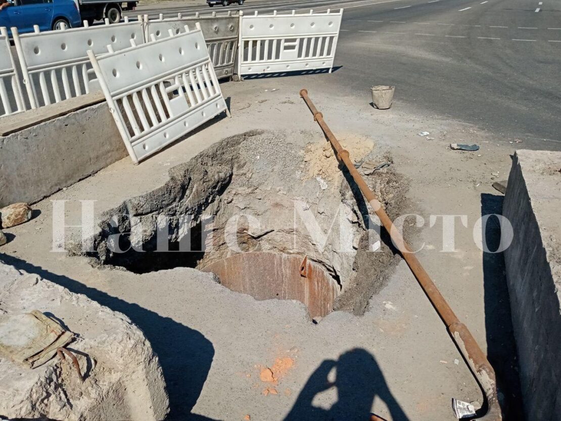 В Днепре на выезде из города ограничили движение транспорта