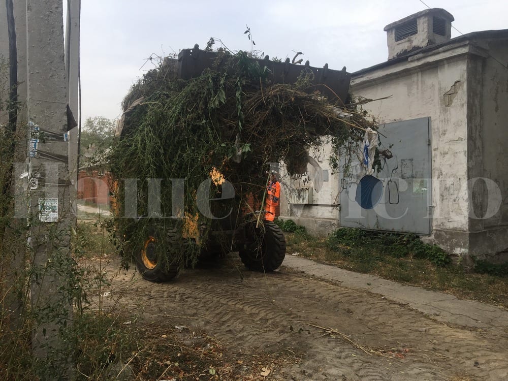 В Днепре в Новокодакском районе коммунальщики ликвидировали стихийную свалку