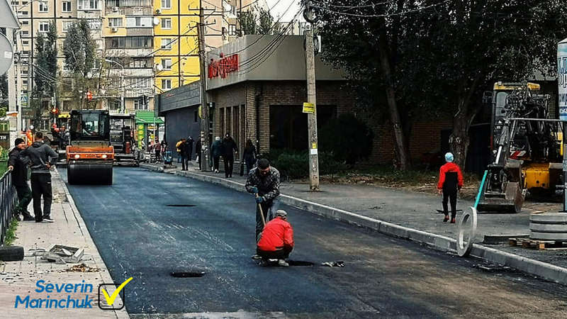 В Днепре заканчивается ремонт ул. Мониторной. Новости Днепра