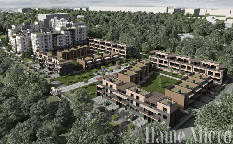 В Днепре на месте свалки построят жилой комплекс Forest Hill с таун-хаусами (Фото)