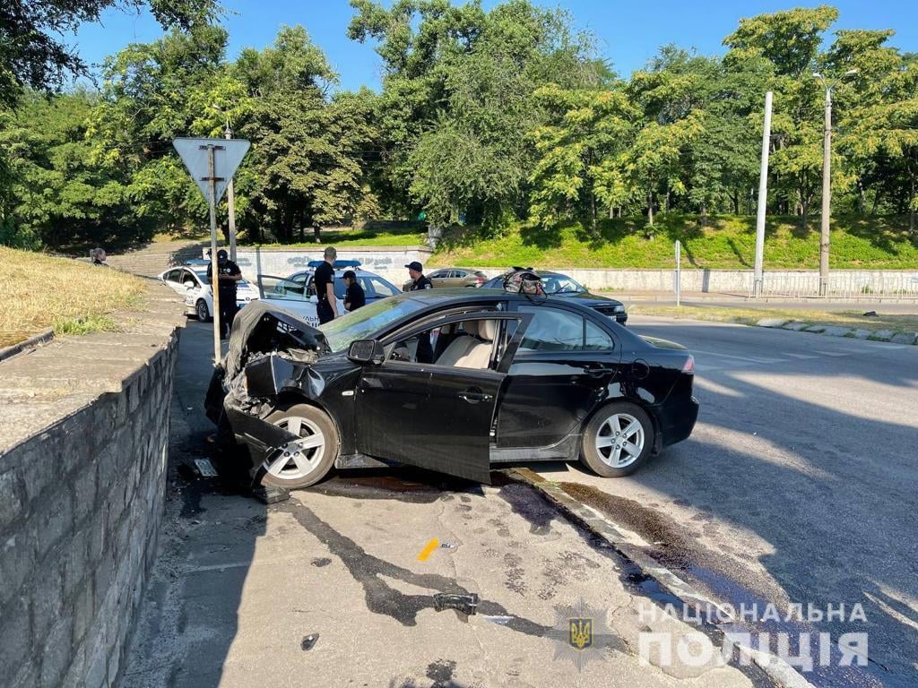 ДТП под Мерефо-Херсонским мостом - новости Днепра