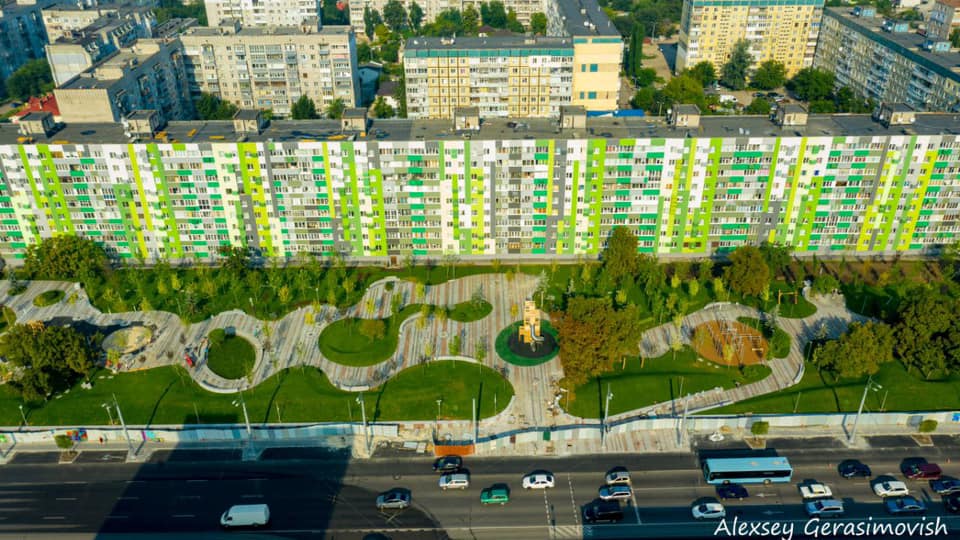 Строительство сквера на пр. Слобожанском - новости Днепра