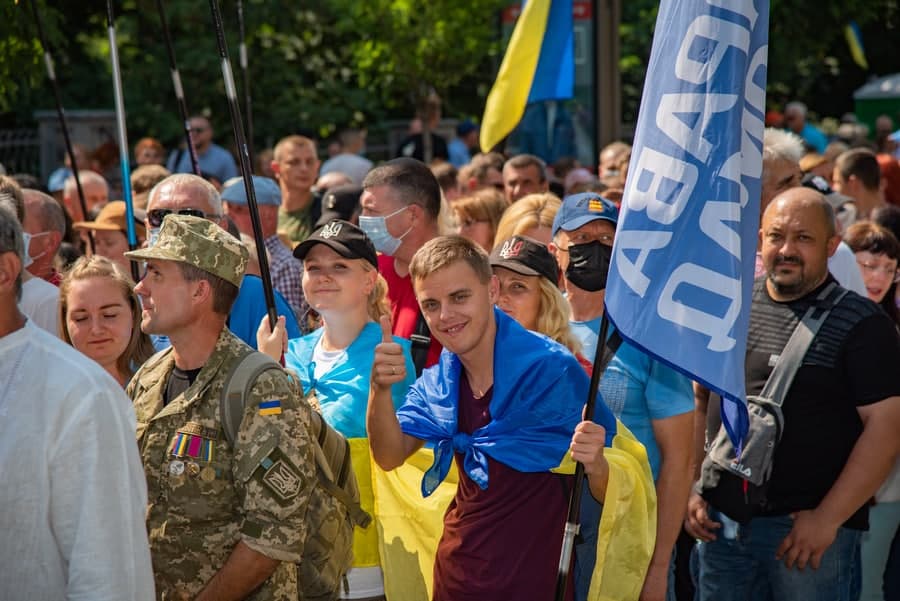 Європейська Солідарність Дніпропетровської області приєдналась до Маршу Патріотів до Дня Незалежності