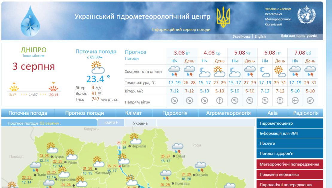 Штормовое предупреждение 3 августа 2021 - новости Днепра