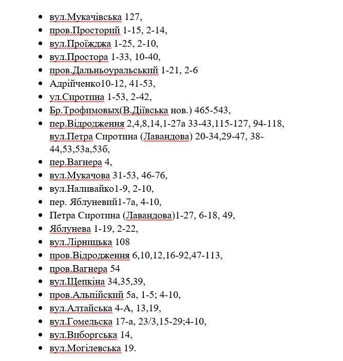 Кому в Днепре отключат завтра электричество: адреса 