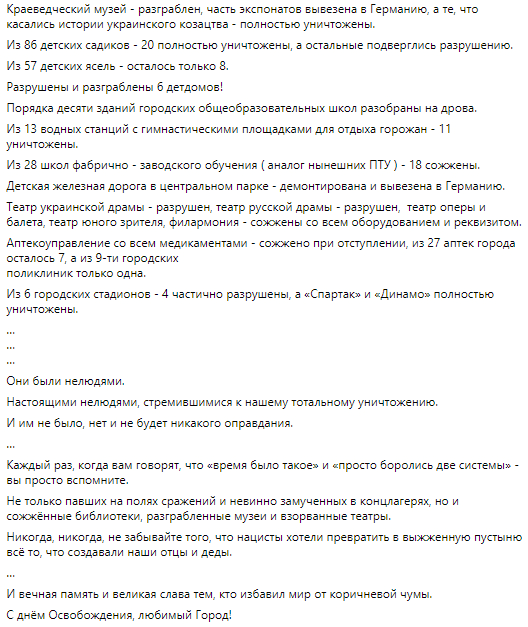 Борис Филатов поздравил с днем Освобождения Днепра