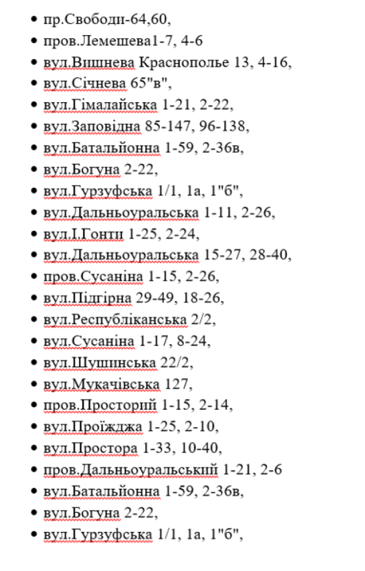В Днепре в среду отключат свет: адреса