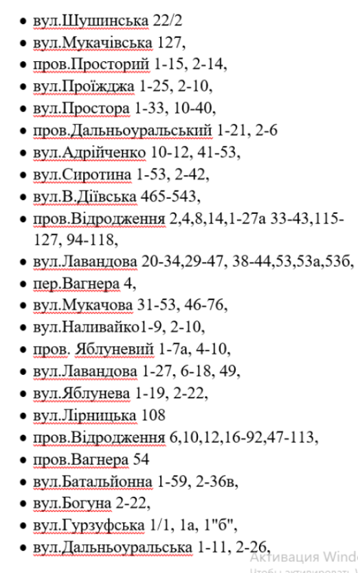 В пятницу в шести районах Днепра не будет света: список адресов 