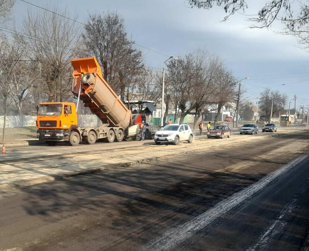 В Днепре стартовал ремонт дороги на пр. Свободы