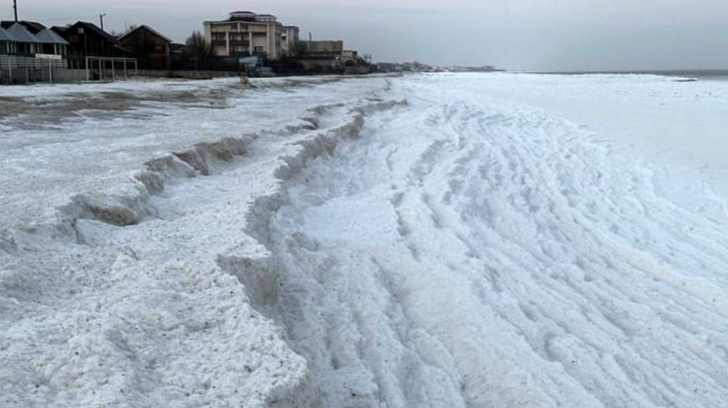 У Кирилівці замерзло Азовське море - Наше Місто