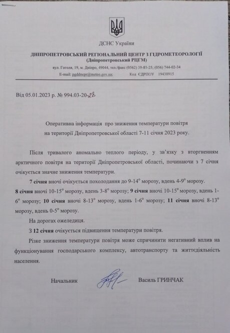 Новини Дніпра: Погода в Дніпрі