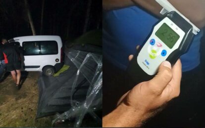 На Блакитному озері п’яний водій наїхав на намет - Наше Місто